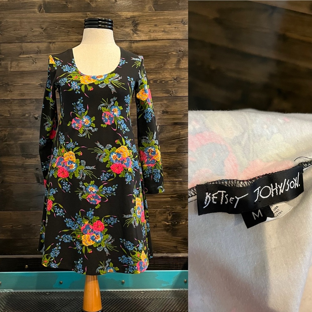 Vintage Betsey Johnson Floral Babydoll Dress 90’s Dress